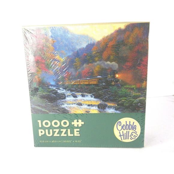 1000 Piece Puzzle Cobble Hill Smokey Train New Sealed - Picture 1 of 8